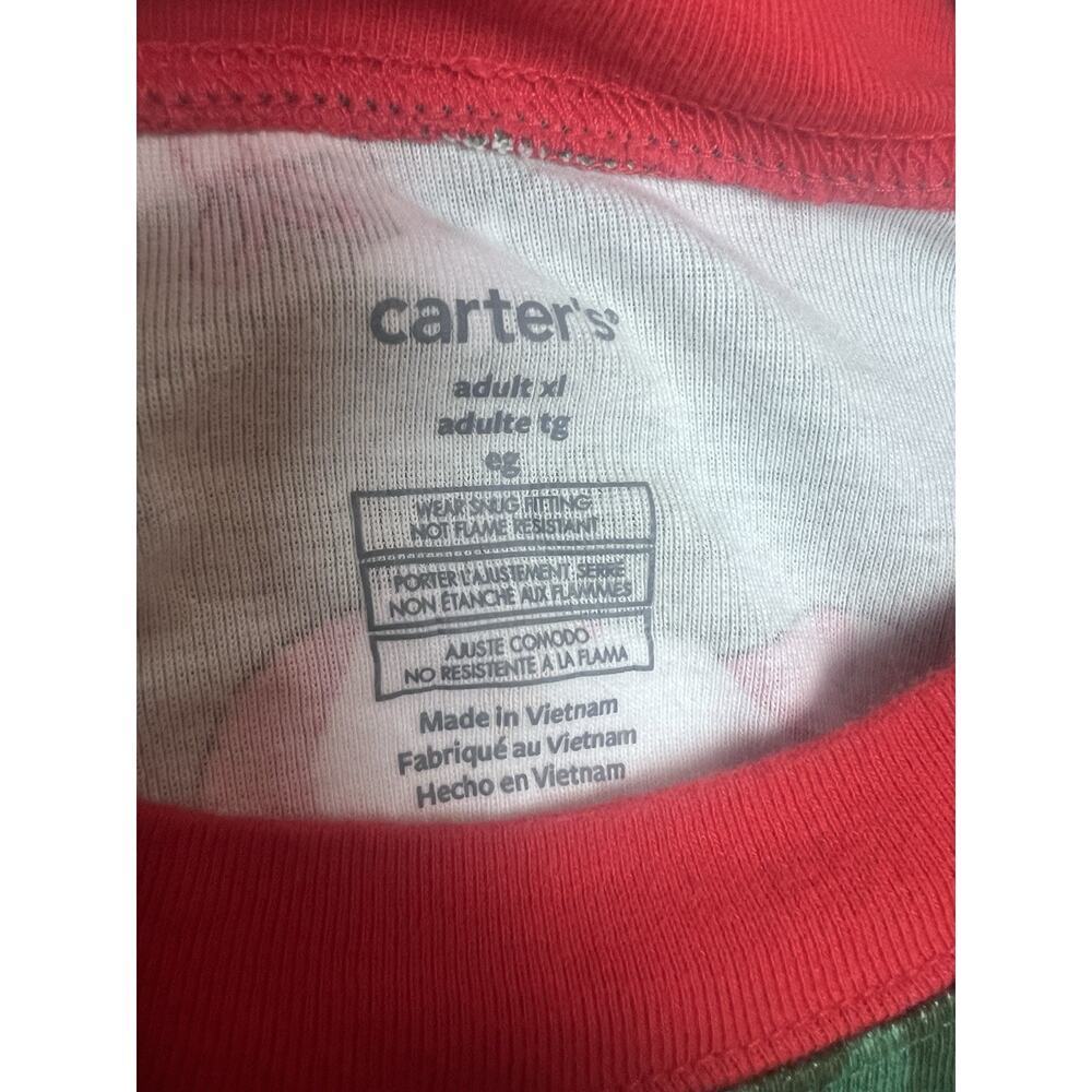 Carter's Adult XL Christmas Pajama Set Long Sleeve Long Pants Sleepwear Santa - Picture 4 of 15
